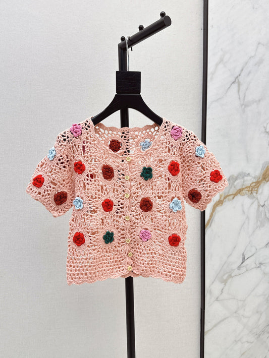 25SS knit crop cardigan
