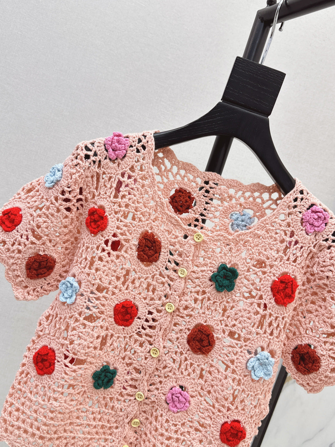 25SS knit crop cardigan