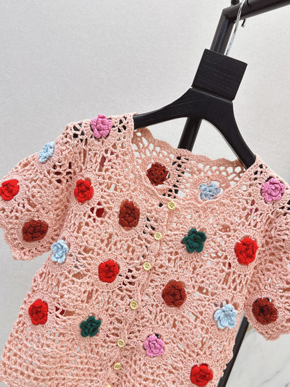 25SS knit crop cardigan