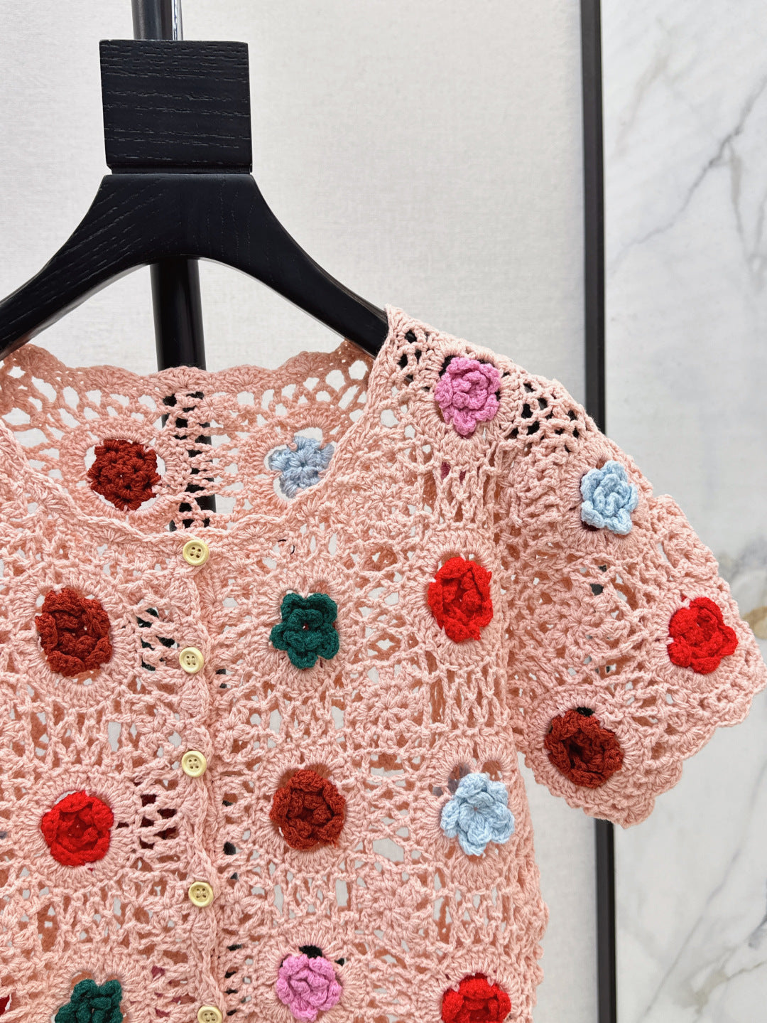 25SS knit crop cardigan