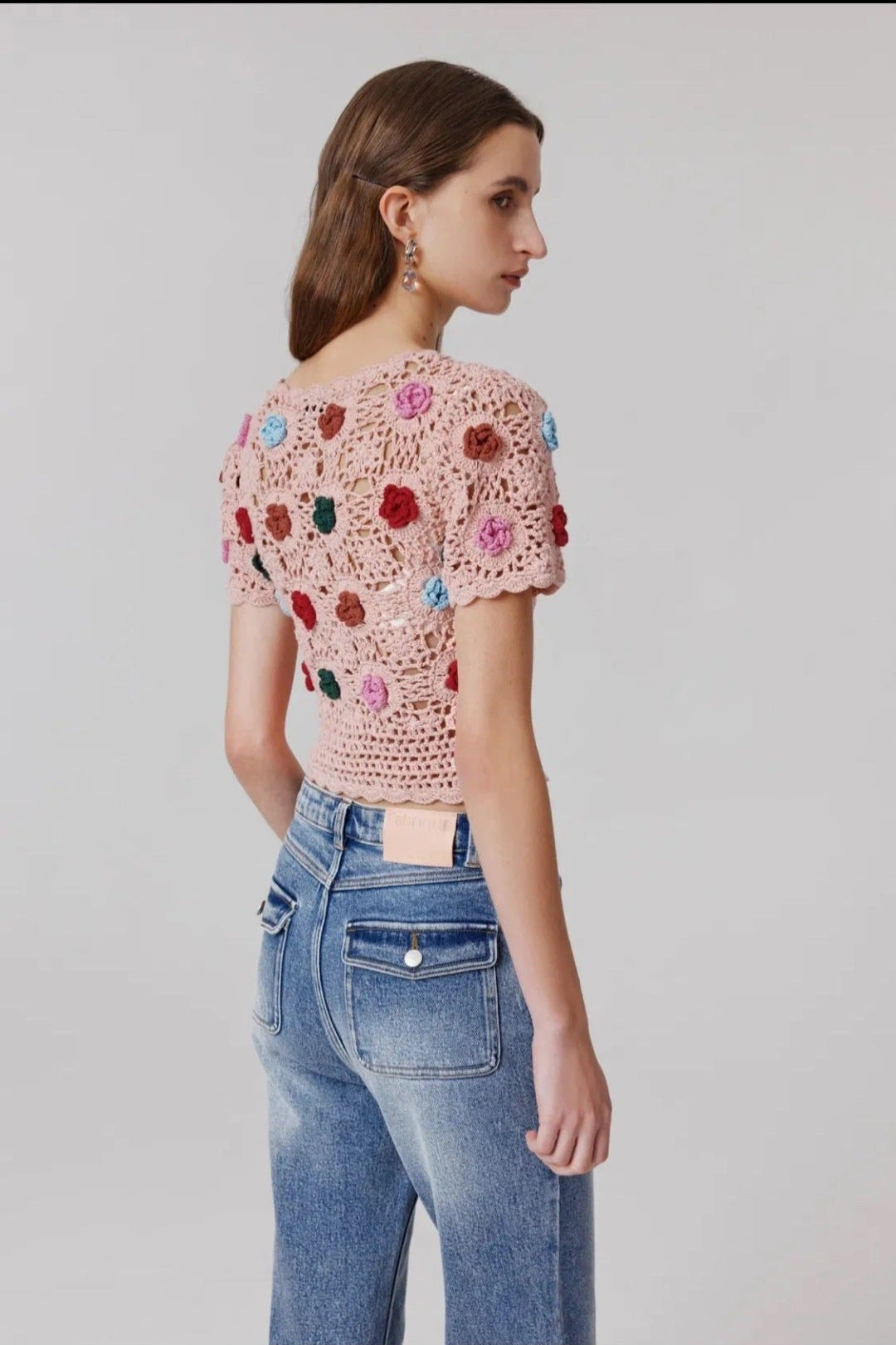 25SS knit crop cardigan