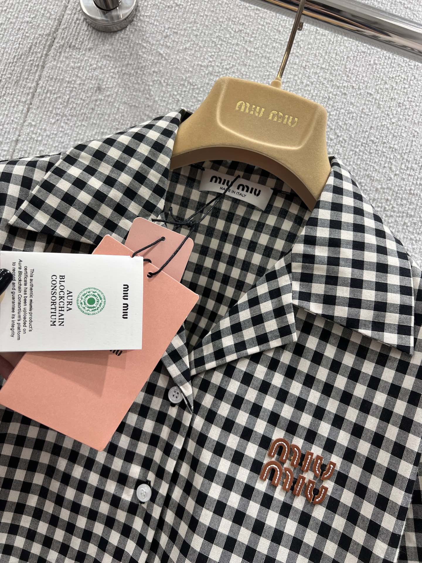Miu 25ss buttons shirt