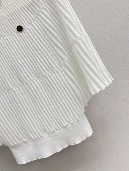 Miu 25ss knit cape shirt