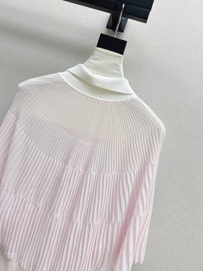 Miu 25ss knit cape shirt