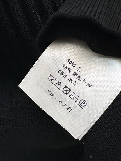Miu 25ss knit cape shirt