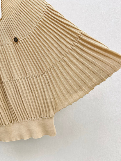 Miu 25ss knit cape shirt