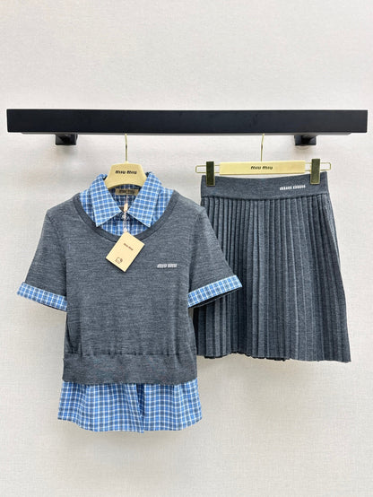 Miu 25ss knit suit
