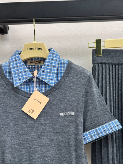 Miu 25ss knit suit