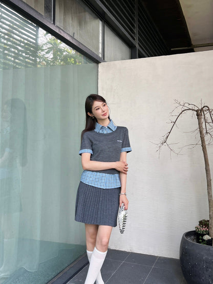 Miu 25ss knit suit