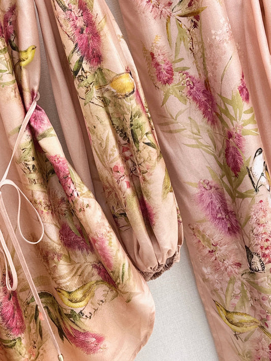 Zimm 25ss silk shirt dress