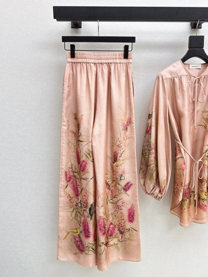 Zimm 25ss silk pants