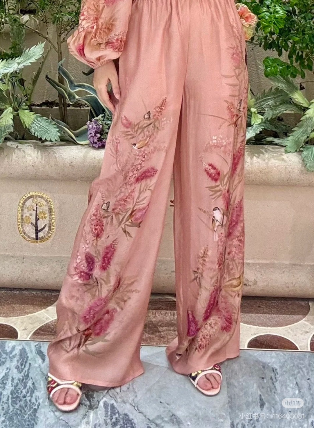 Zimm 25ss silk pants