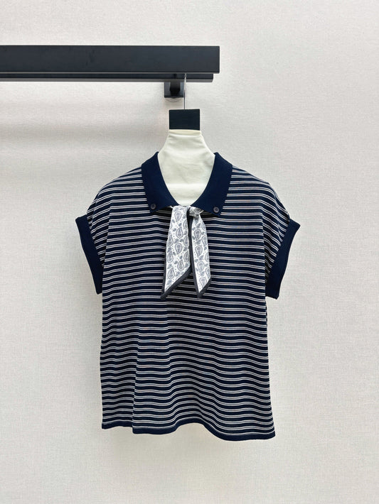 Miu 25ss knit polo shirt