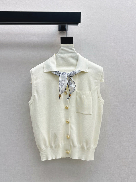 Miu 25ss scarf vest