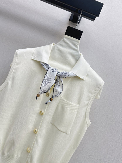 Miu 25ss scarf vest