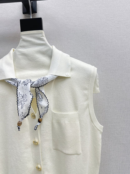 Miu 25ss scarf vest