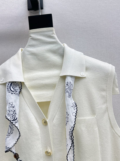Miu 25ss scarf vest