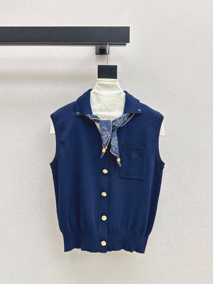 Miu 25ss scarf vest