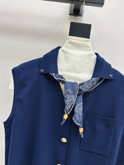Miu 25ss scarf vest