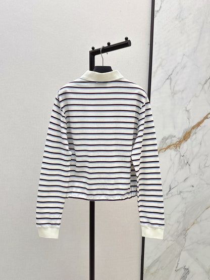 Pra 25ss striped polo