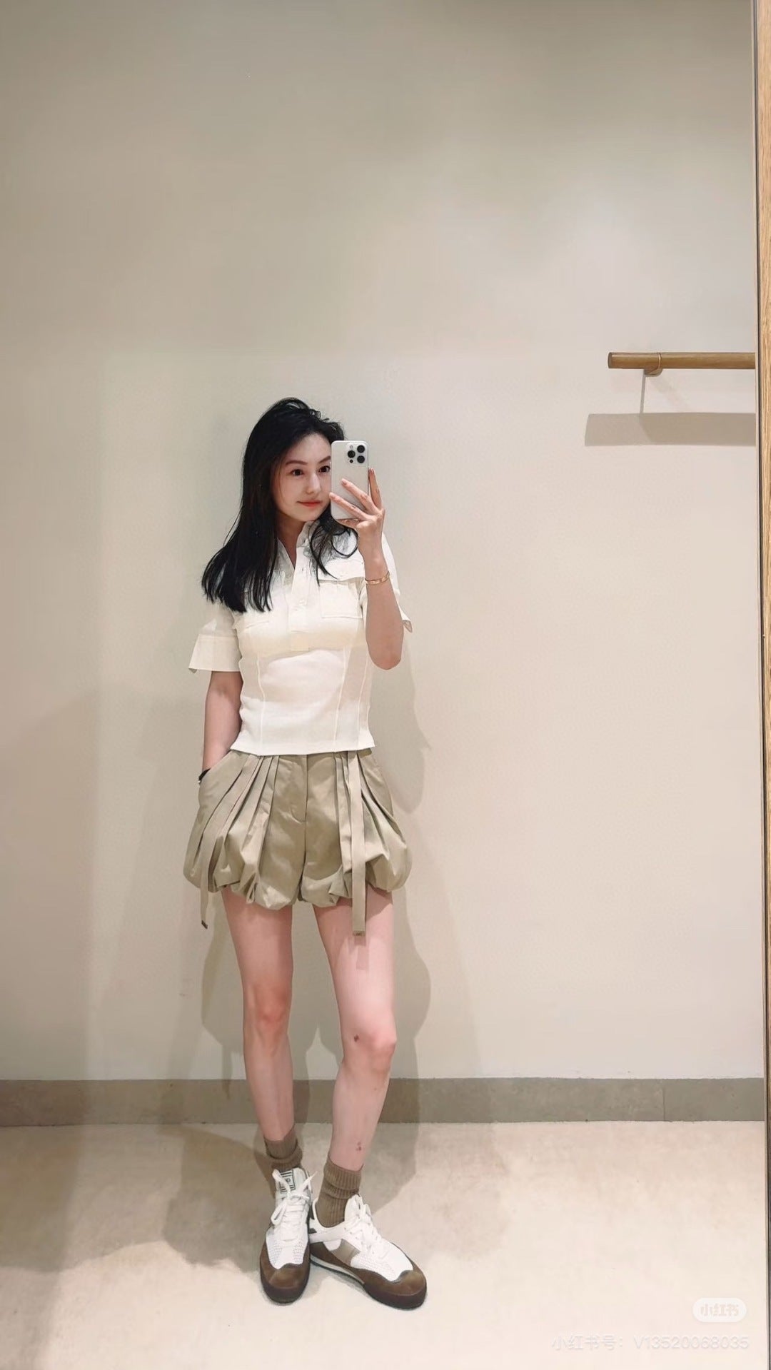 Cho 25ss ruffle short