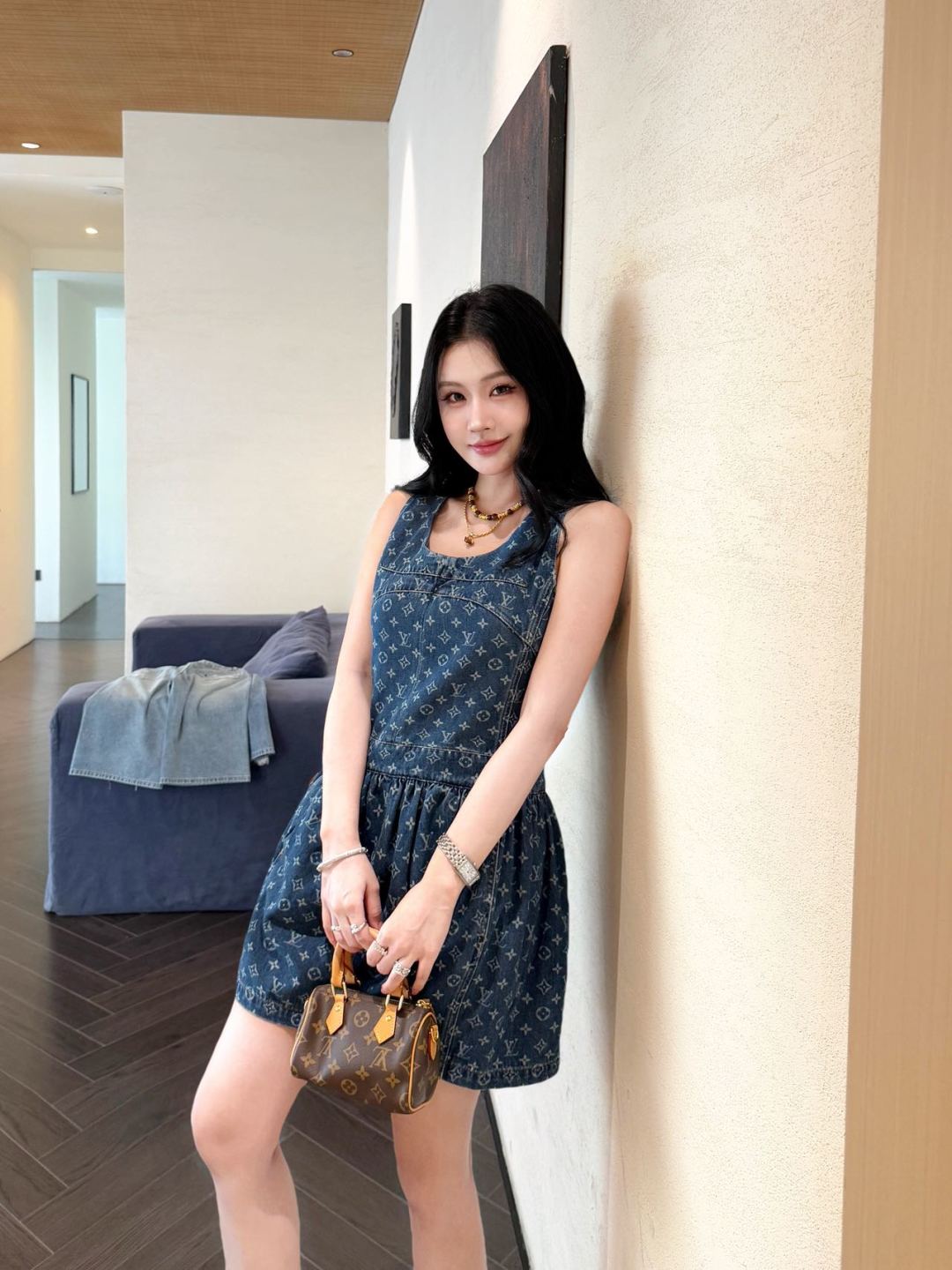 Louis 25ss denim dress