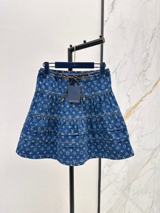Louis 25ss denim skirt