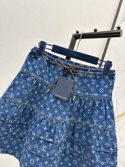 Louis 25ss denim skirt