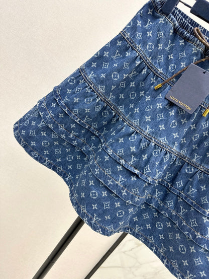 Louis 25ss denim skirt