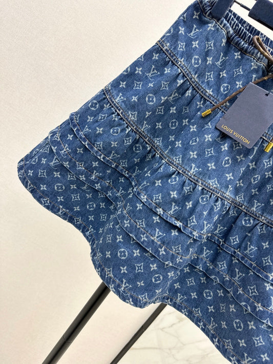 Louis 25ss denim skirt