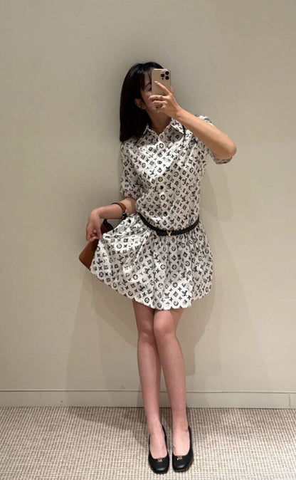 Louis 25fw print dress
