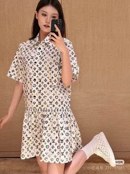 Louis 25fw print dress