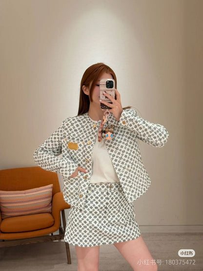 Louis 25fw jacquard skirt