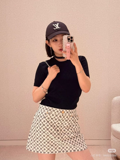 Louis 25fw jacquard skirt