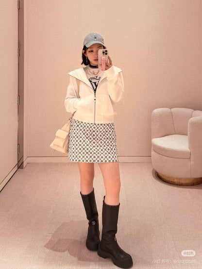 Louis 25fw jacquard skirt