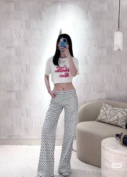 Louis 25fw jacquard jeans