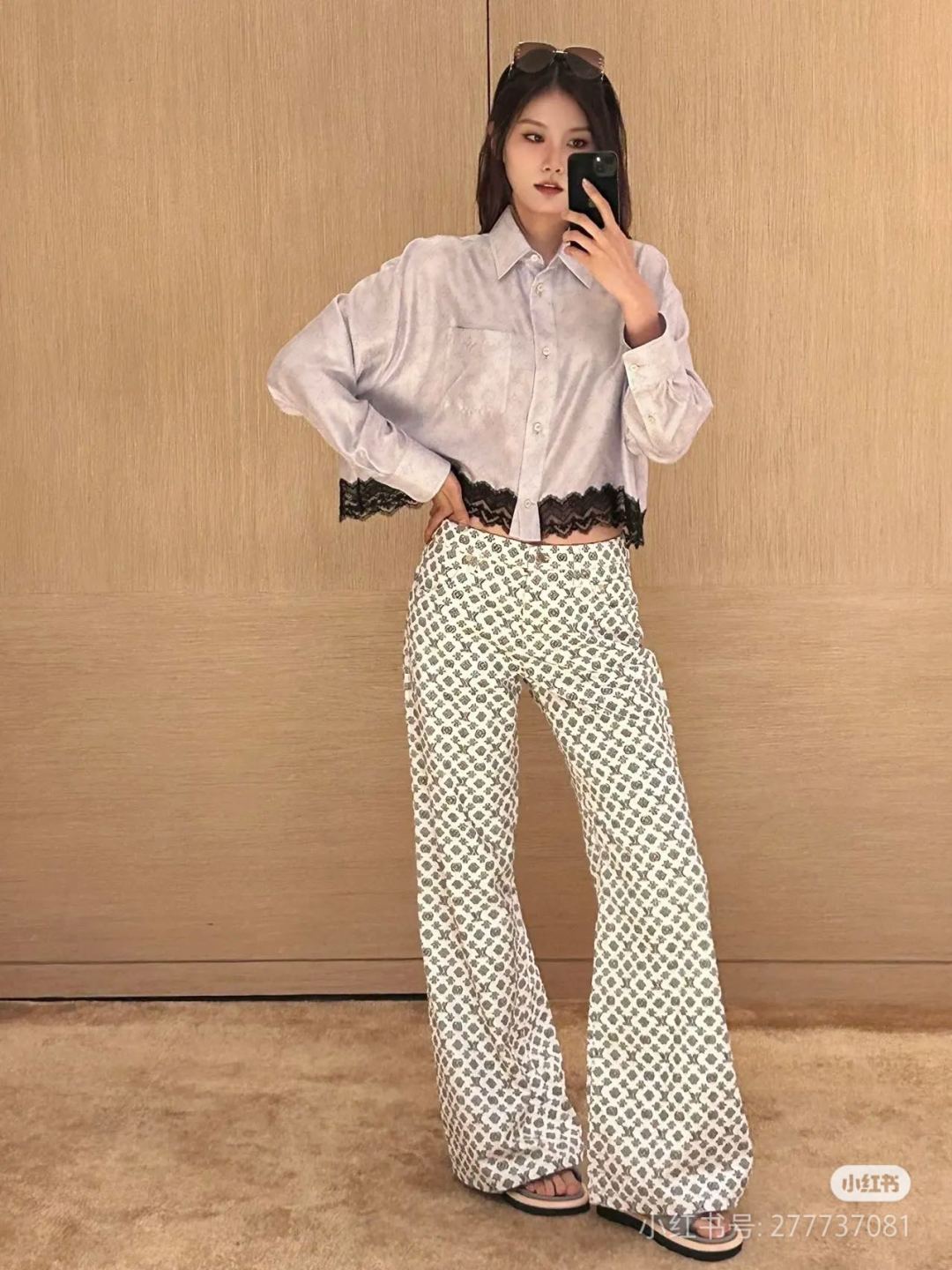Louis 25fw jacquard jeans