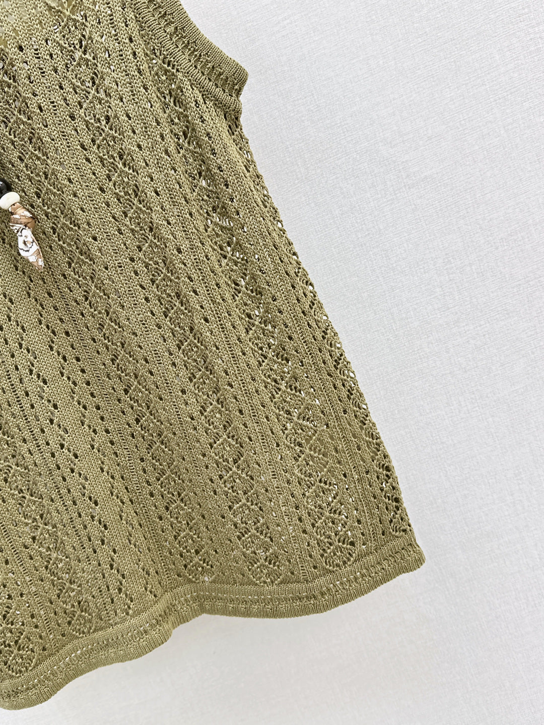 Miu 25ss scarf knit vest