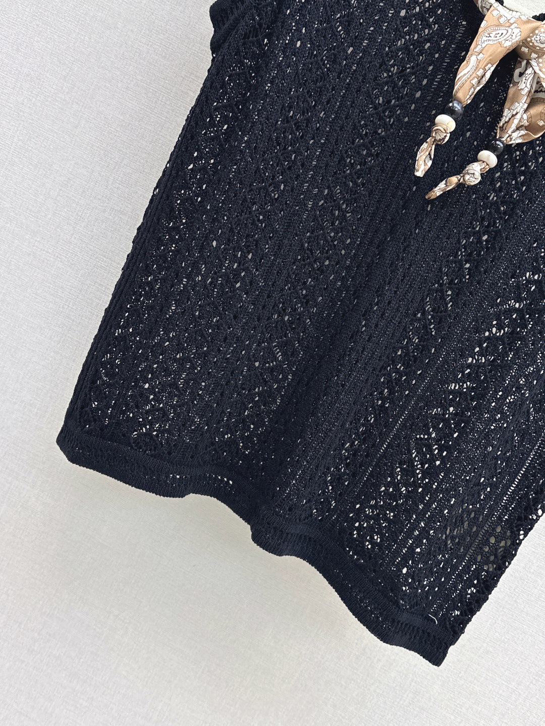 Miu 25ss scarf knit vest