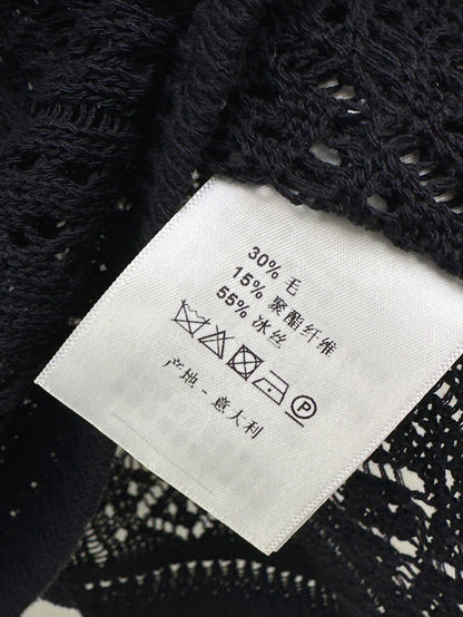 Miu 25ss scarf knit vest