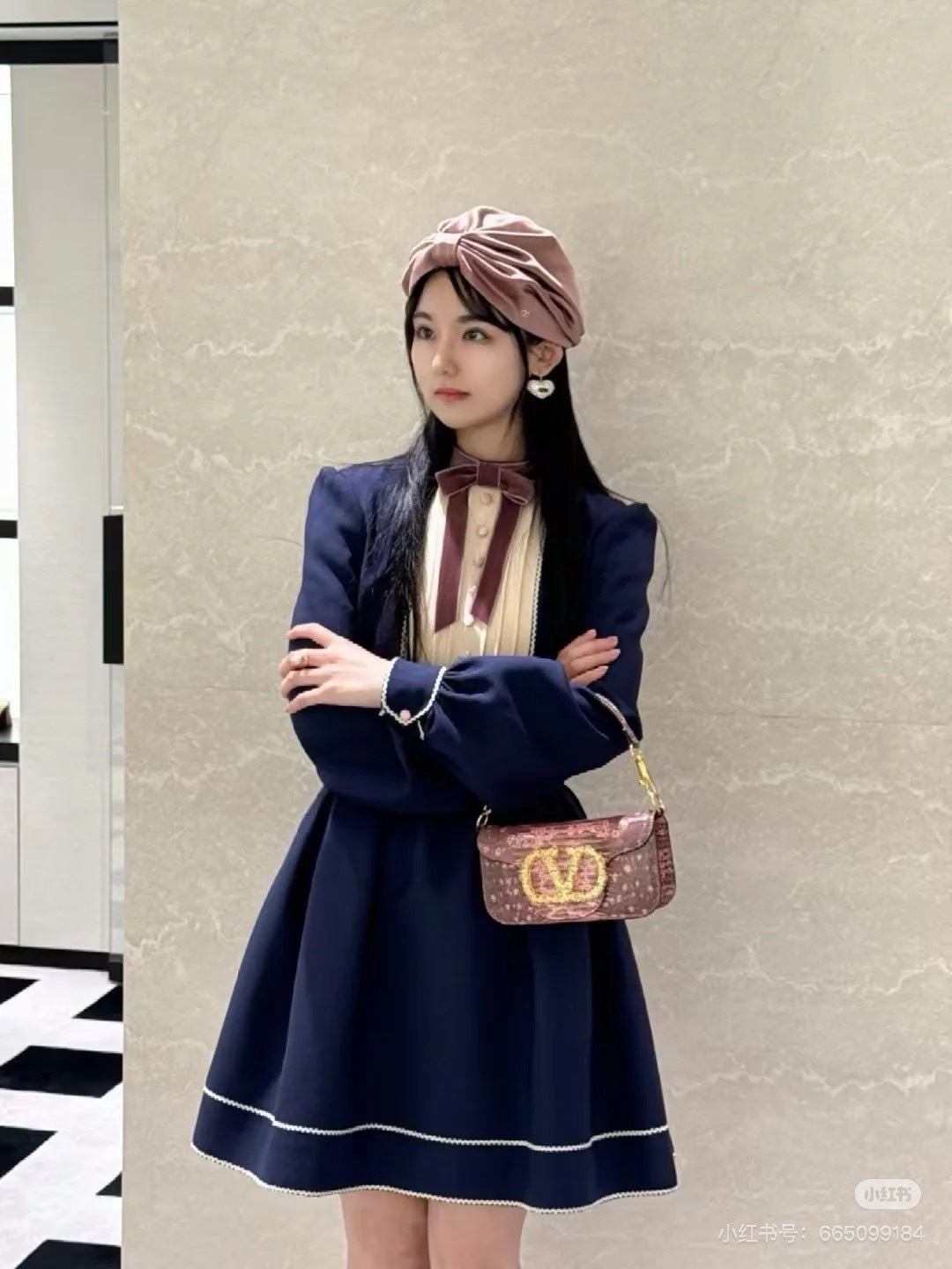 Valen 25fw embroidered dress