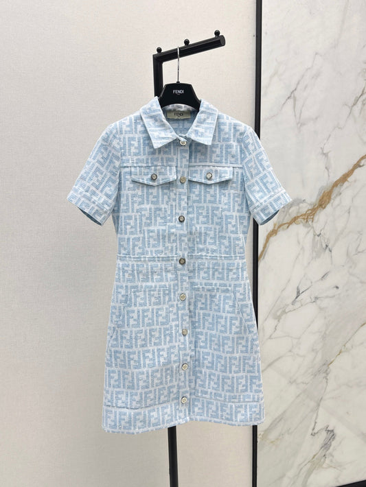 Fend 25fw jacquard dress