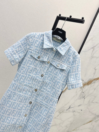 Fend 25fw jacquard dress