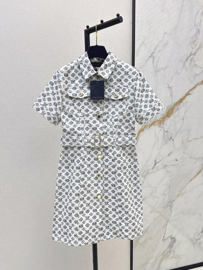 Louis 25fw jacquard dress
