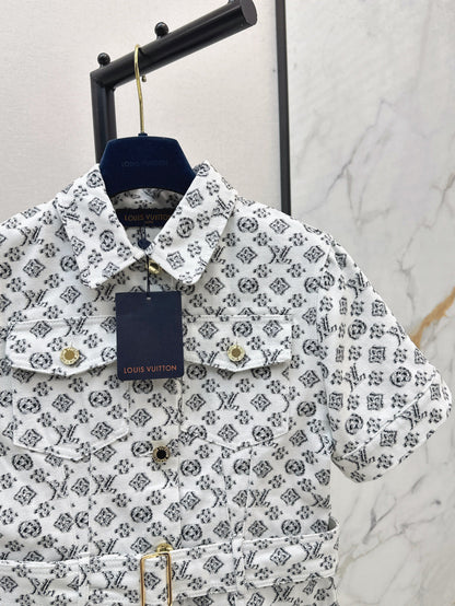 Louis 25fw jacquard dress