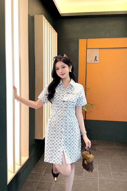 Louis 25fw jacquard dress