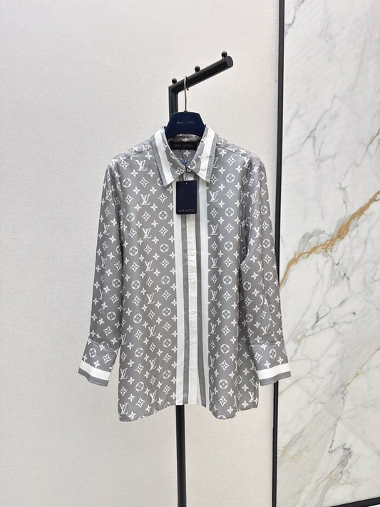 Louis 25ss silk shirt