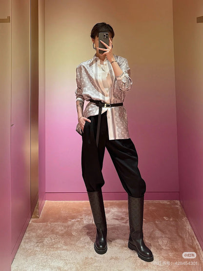 Louis 25ss silk shirt