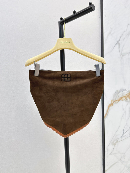 Miu 25ss suede tube top