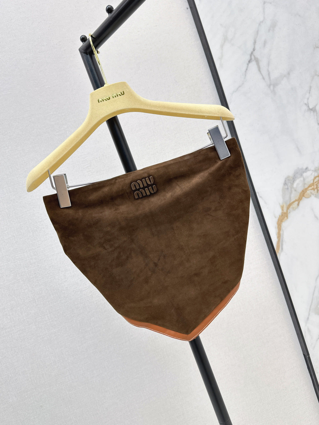 Miu 25ss suede tube top